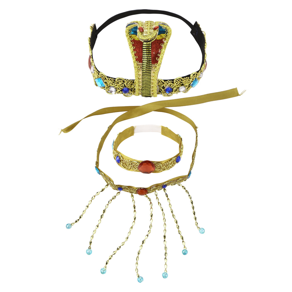 Halloween Costumes Ancient Pharaoh Egypt King Egyptian Cleopatra Queen Costume Accessories Priest Cosplay Clothing for Men Wome