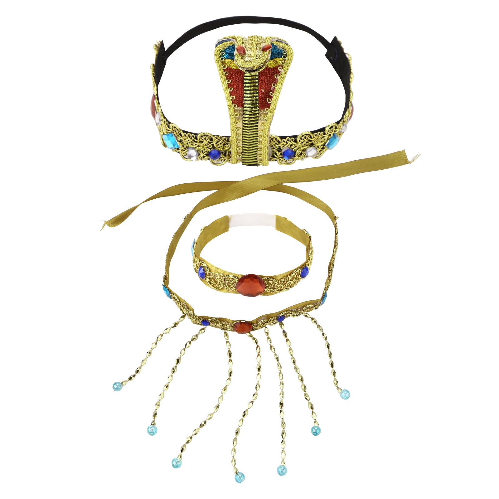 Halloween Costumes Ancient Pharaoh Egypt King Egyptian Cleopatra Queen Costume Accessories Priest Cosplay Clothing for Men Wome