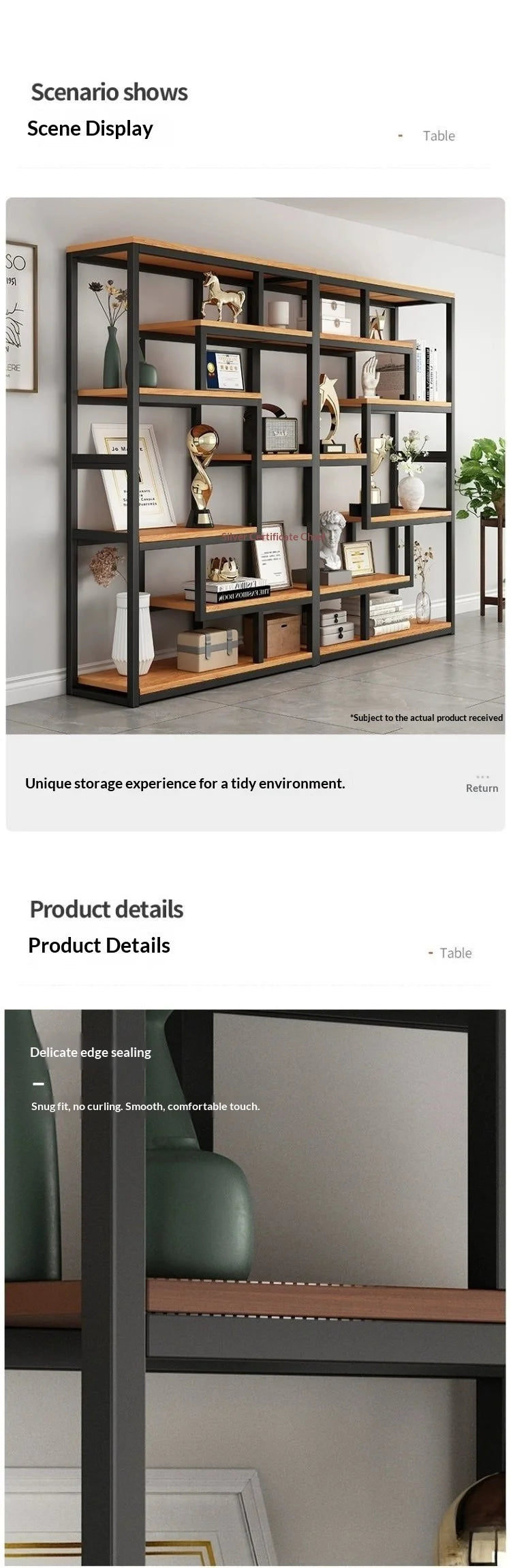 Industrial Iron Bookcase Bookshelf Wall Shelf Storage Cabinet Display Rack Living Room Office Divider Armoires Librero Furniture
