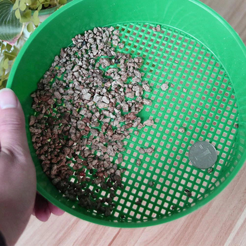 Garden Soil Filter Home Garden Tool Plastic Garden Sieve Sifting Tool Fine Mesh Soil Sieve For Soil Stone Mesh Gardening