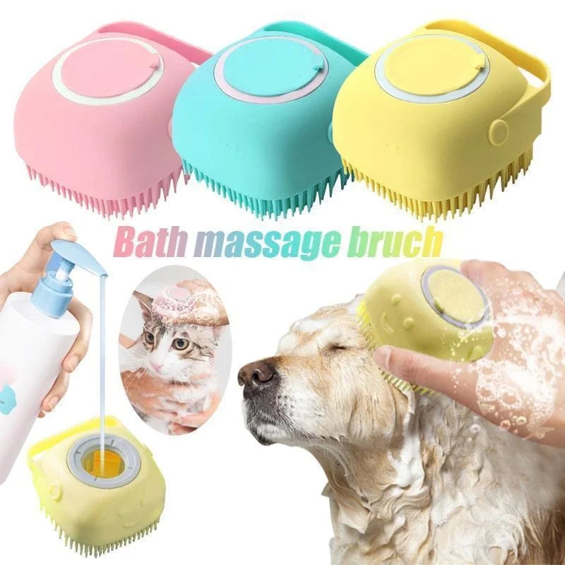 Pet Cleaning Wash Bath Massage Brush Soft Safety Silicone Pet Accessories for Dogs Cats Tools Pet Products