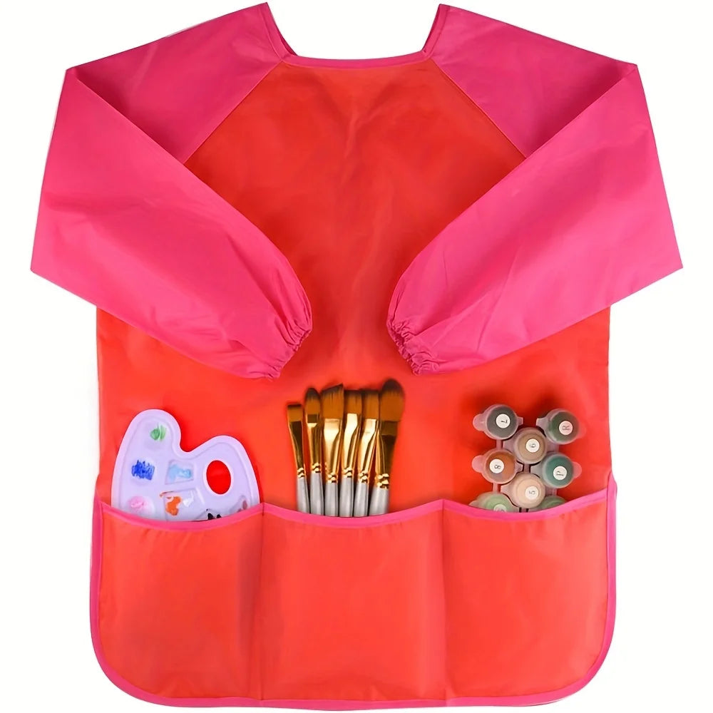 Waterproof Art Smock Art Aprons,Size M Painting Supplies (Paints And Brushes Not Included)
