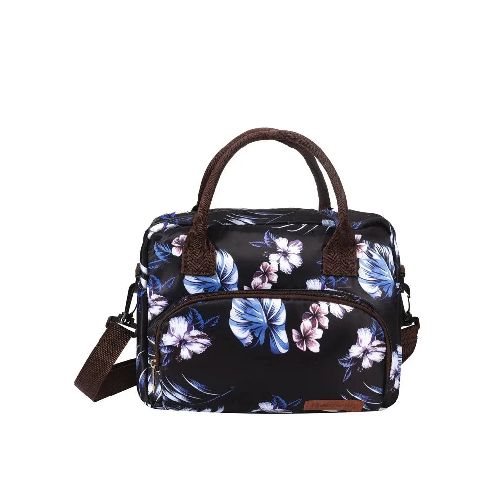 Oxford Cloth Thermal Bag Portable Large Capacity Cross-body Portable Lunch Box Bag Cooler Bag Lunch Bags for Women ,kids