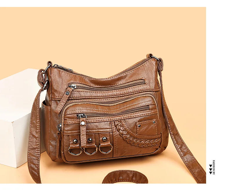 2026 New Ladies Soft Leather Bags High Quality Purses and Handbags Famous Designer Crossbody Shoulder Bag for Women Sac A Main