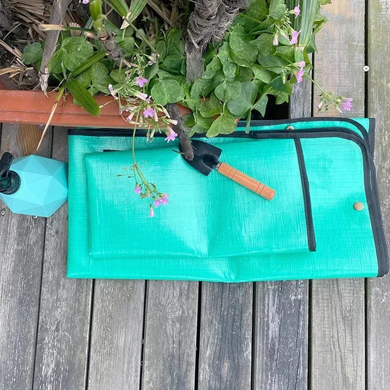 Gardening Mat PE Square Plant Pad Waterproof for Transplanting Flower Pots Potting Mat Foldable Garden Repotting Anti-dirty Tarp