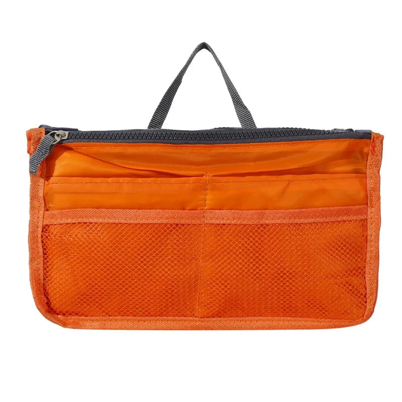 Organizer Insert Bag Women Nylon Travel Insert Organizer Handbag Purse Large Liner Lady Makeup Cosmetic Bag Cheap Female Tote