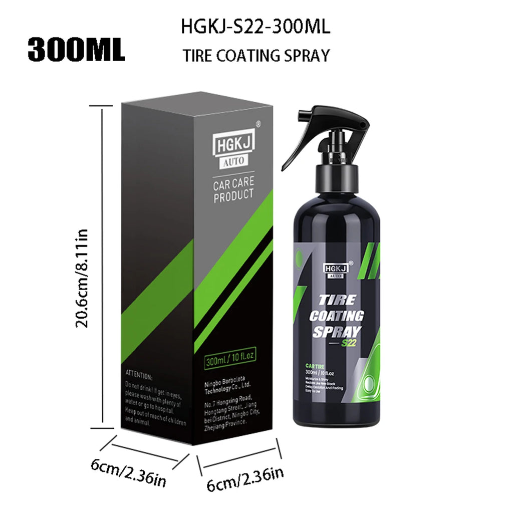 Car Tire Shine Spray Multi-purpose Tire Wheel Refurbishing Agent Cleaner Polishing Protection Car Accessories HGKJ S22