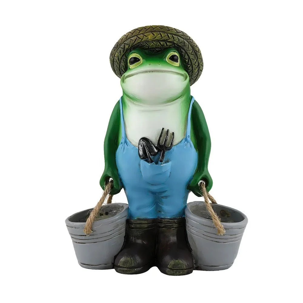 Outdoor Courtyard Balcony Supplies Small Creative Decorative Ornaments Animals Frogs Gardens Succulent Flowerpots Festival Gifts