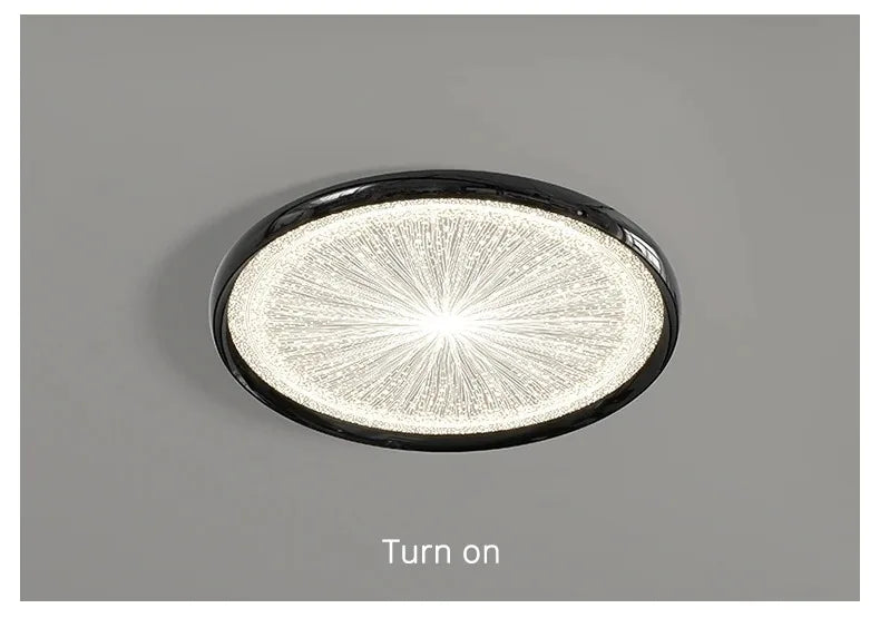 2026 New Modern LED Ceiling Lamp For Living Room Restaurant Round Lighting Fixture Bedroom Study Home Decor Firework Panel Lamp