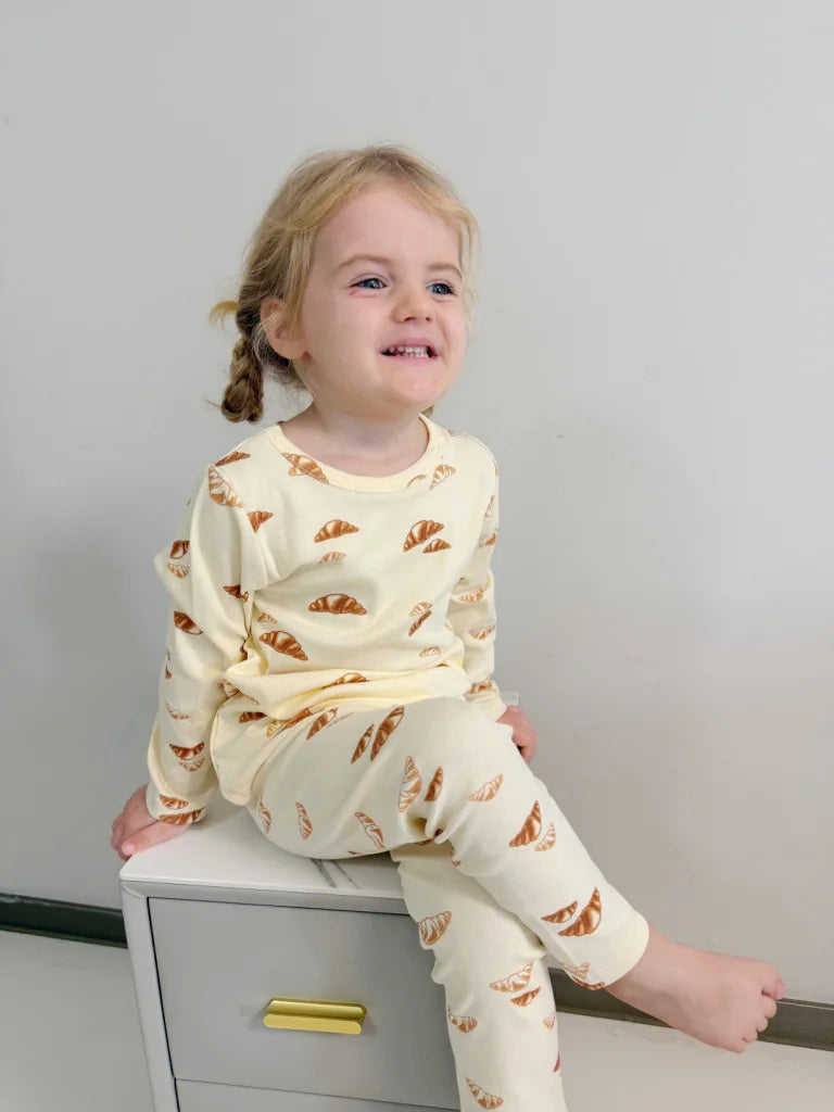 1-6T Toddler Kid Baby Boy Girl Clothes Set Cotton Infant Homewear Casual Top Pant Suit Childrens 2pcs Pajamas Set Outfit
