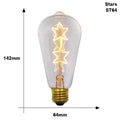 Vintage Edison LED Filament Bulb E27 220V 4W Dimmable Amber Glass ST64 G80 G95 G125 T185 A19 Retro Incandescent Lamp for Home
