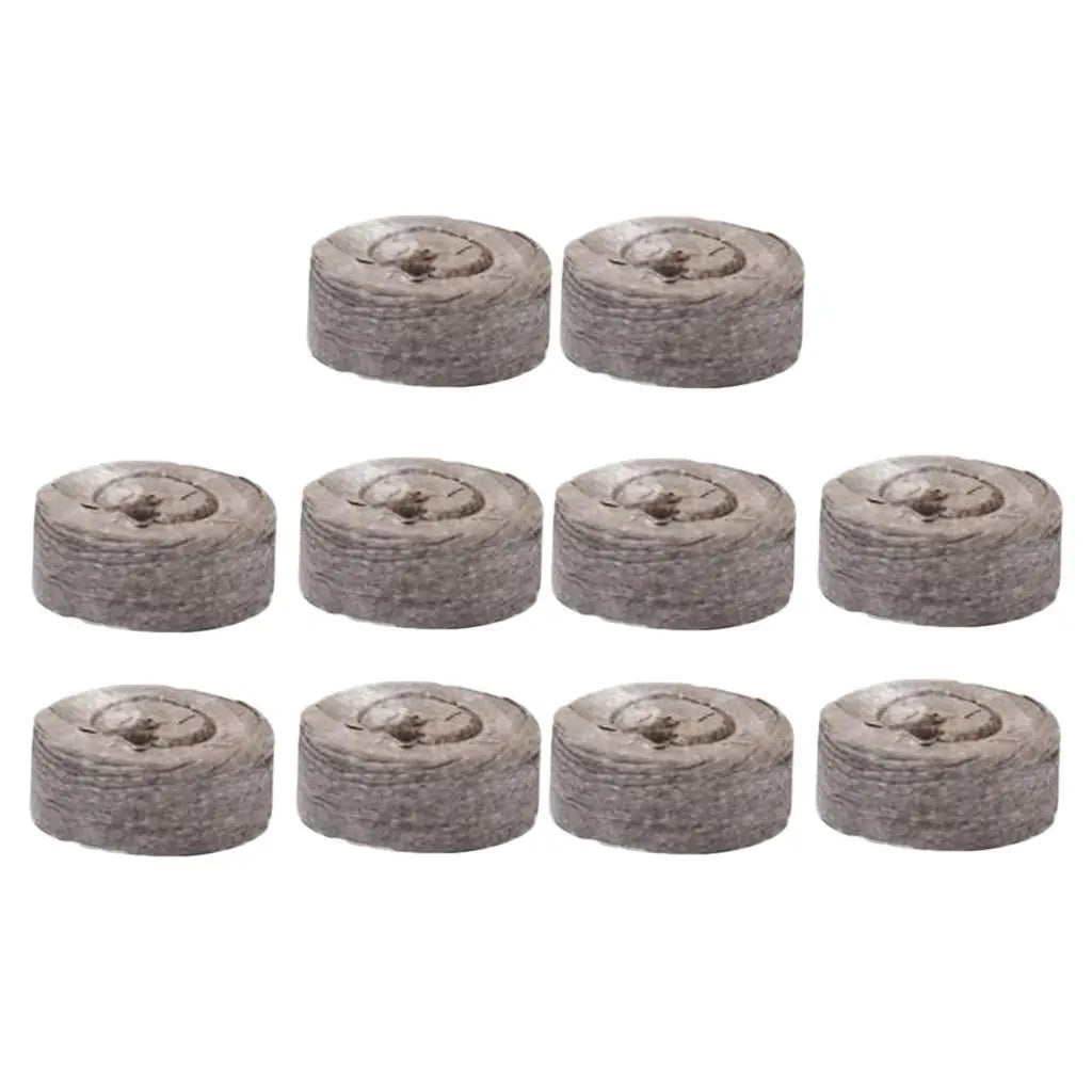 10 Pieces Seed Starting Plugs Pallet, Seedling Soil Block, Seed Fertilizer Plant Starter Pellets, Seedling Soil Blocks