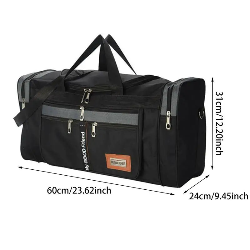 Travel Bag Large Capacity Handbag Portable Outdoor Carry Luggage Convenient Practical Male's Weekend Duffle Bags Random Letters