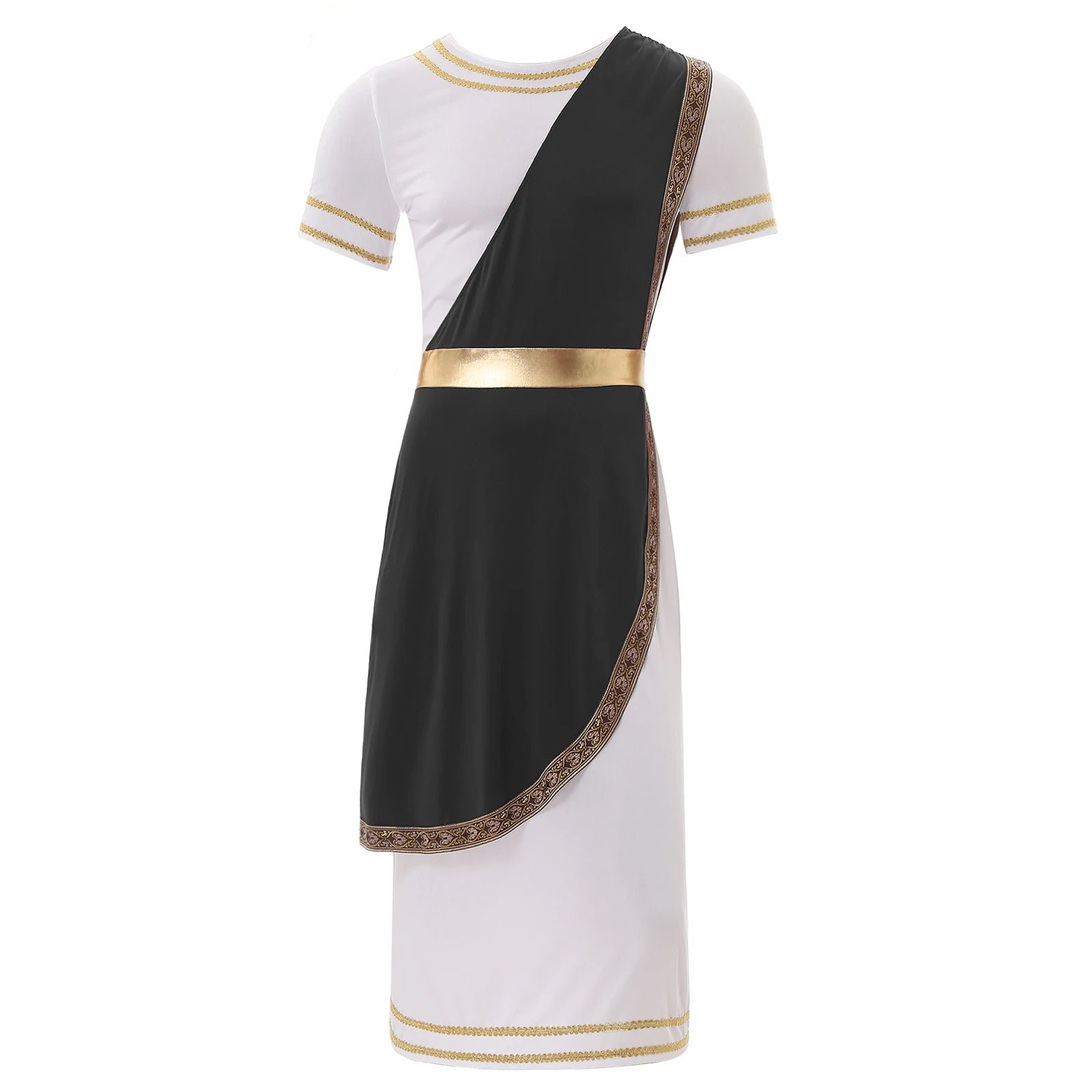 Mens Ancient Greek God Cosplay Outfit Roman Robe Costumes Ancient Greek Toga Spartan Dress Up Retro Vintage Warrior Clothing