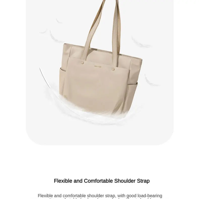 GOLF Women's Shoulder Bag Urban Commuter Large Capacity Computer Tote Bag Lightweight Travel Simple Design for College Students