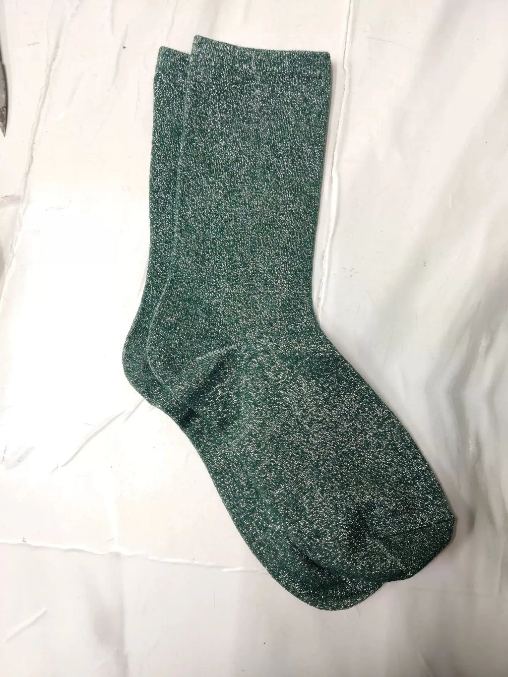 Women's Socks Spring  Japanese-style Gold Silver Thread Socks Solid Color Thin Breathable Mid-calf For Girl Funny Fashion Simple