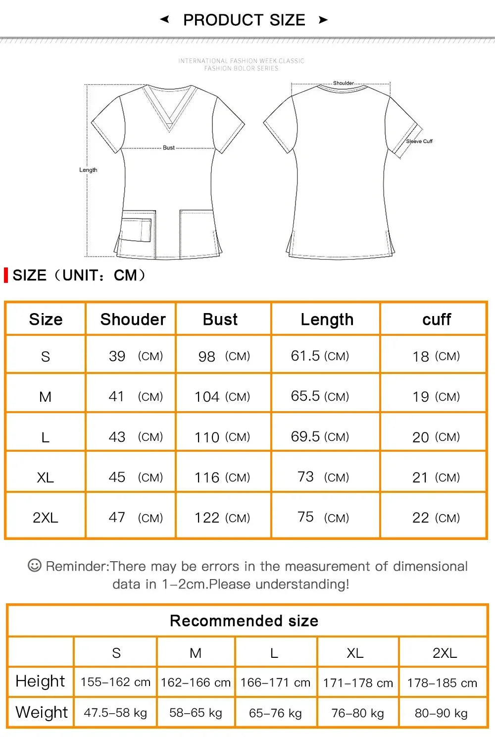 Women's Nursing Clothing High-quality Print Top Accessories Doctors Medical Uniform Hospital Nurse Beauty Salon Scrubs Top Women