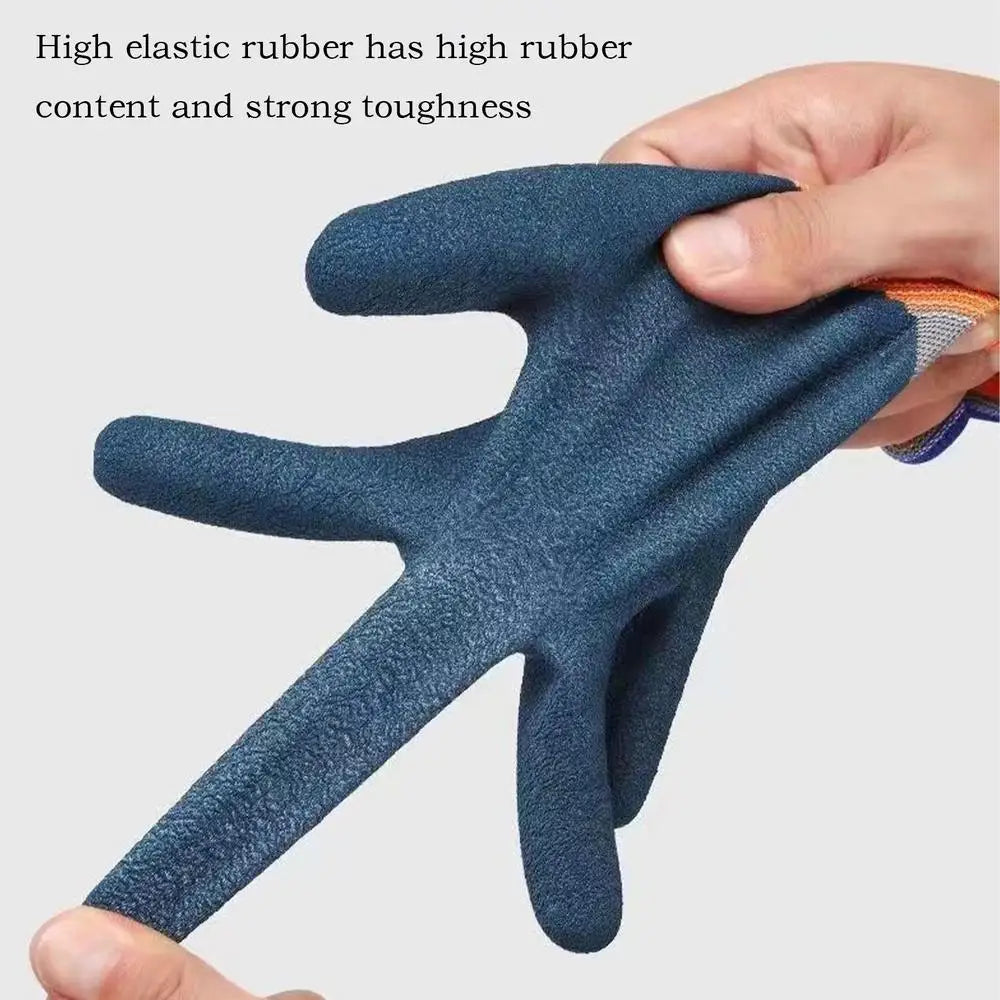 1Pair Gardening Gloves Latex Waterproof Horticultural Gloves Non-slip Protective Gear for Vegetable Flower Plant Gardening Glove