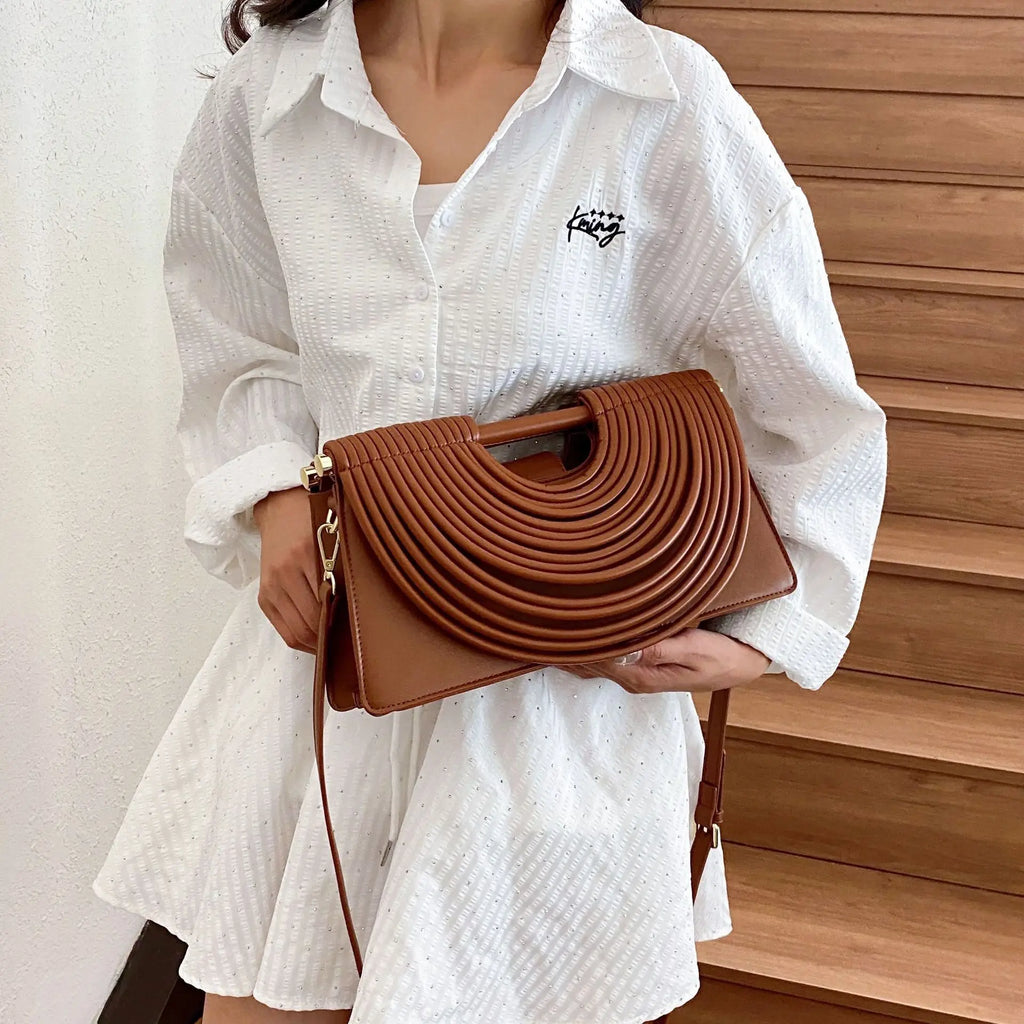 Luxury Evening Handbag For Women Golden Noodle Knot Design Dinner Party Clutch Bag Luxury Designer Square Crossbody Bags