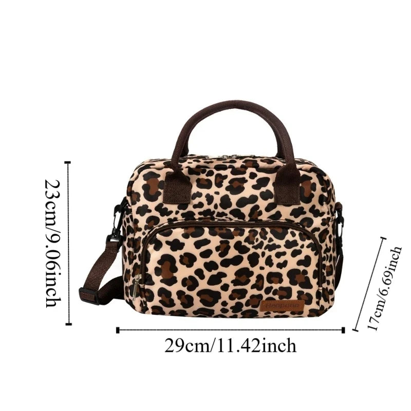 Oxford Cloth Thermal Bag Portable Large Capacity Cross-body Portable Lunch Box Bag Cooler Bag Lunch Bags for Women ,kids