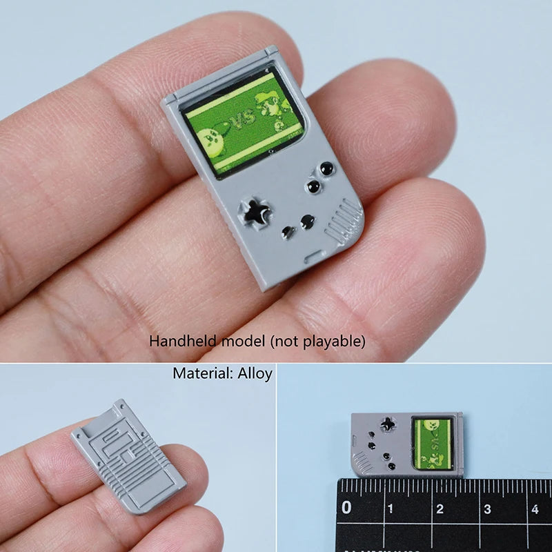 Dollhouse Compatible Miniature Game Console Model, Ideal for Decoration and Prop Photography