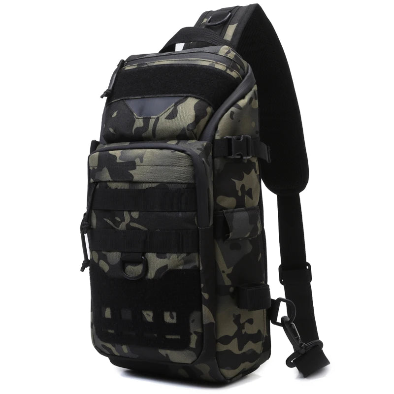 Men Chest Bag Molle Fanny Pack Outdoor Sport Fishing Hunting Camping Hiking Tactical Hook and Loop Fastener Sling Shoulder Bag
