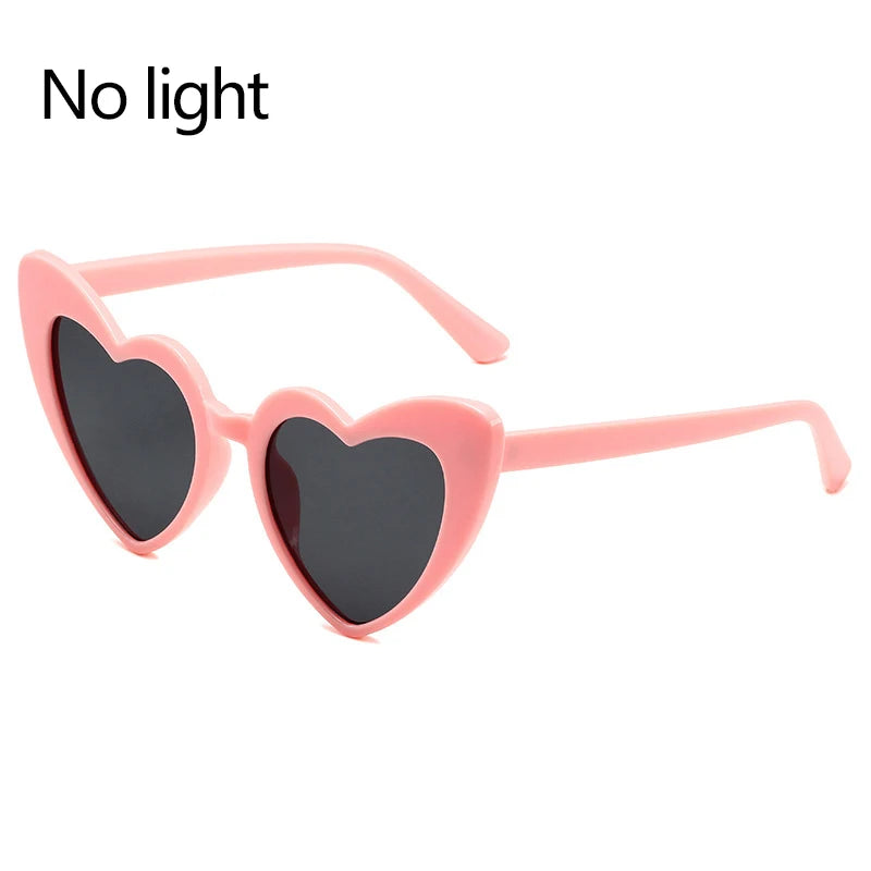 LED Just Married Glasses Wedding Bride To Be Surprise Gift Couple Glasses Souvenirs Glowing Heart Glasses Married Sunglasses