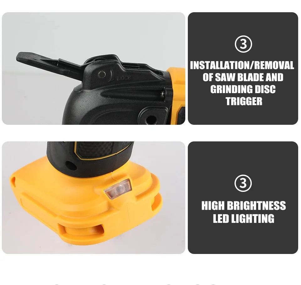 DEWALT 21V Brushless Cordless Oscillating Multi-Tool with 5 Accessories Tool-Free Quick Change for Cutting Sanding Grout Removal