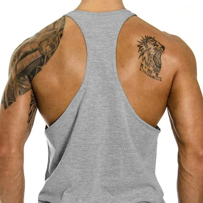 Mens Basketball Training Clothing Bodybuilding Workout Tank Tops Cotton Breathable Sport T-shirt Gym Fitness Running Singlets