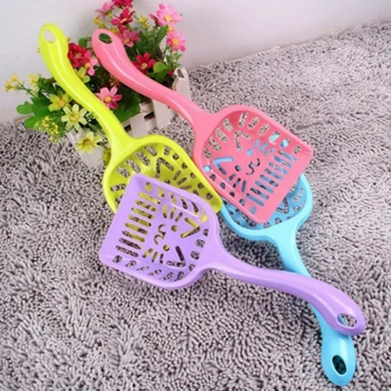 1Pc Pet Products Shovel Cat Litter Plastic Scoop Cat Sand Cleaning Dog Food Spoons Cat Sand Shovel Pet Supplies