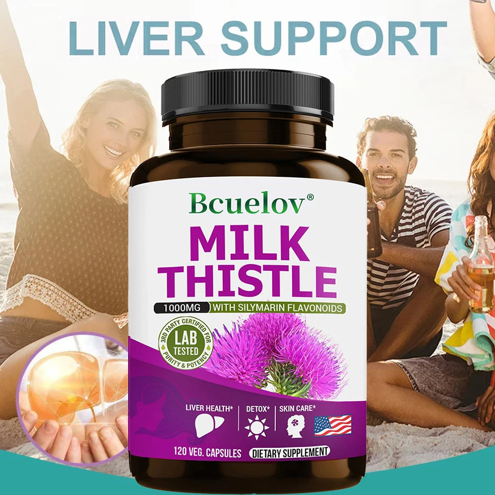Liver Detox & Cleanse - Supports Healthy Liver Detoxification, Antioxidants, Improves Indigestion, for Men and Women