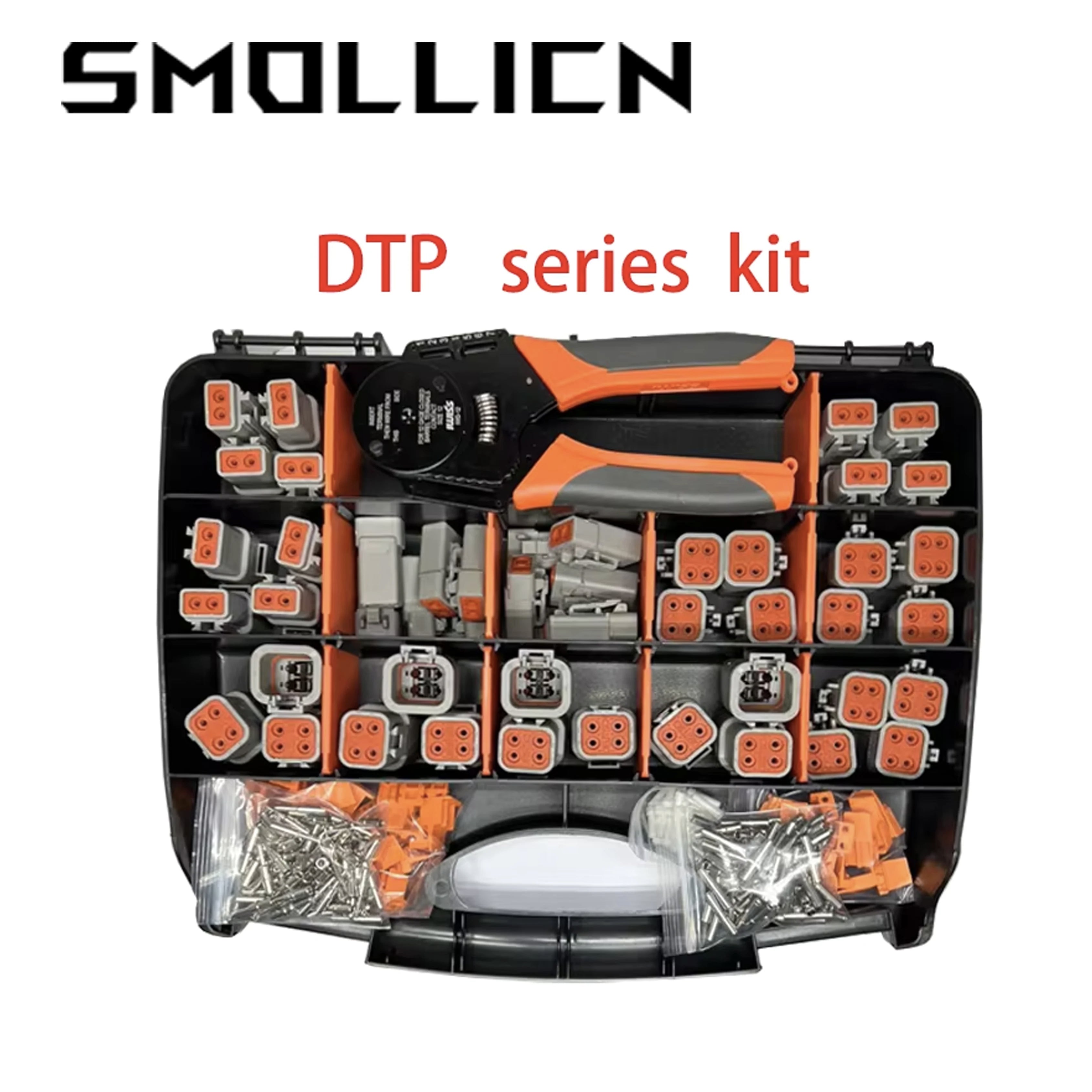 1 BOX 226 Pcs Deutsch DTP Series Waterproof Connector Wire Kit Repair Tool Box DTP06-2S DTP06-4S DTP04-2P DTP04-4P