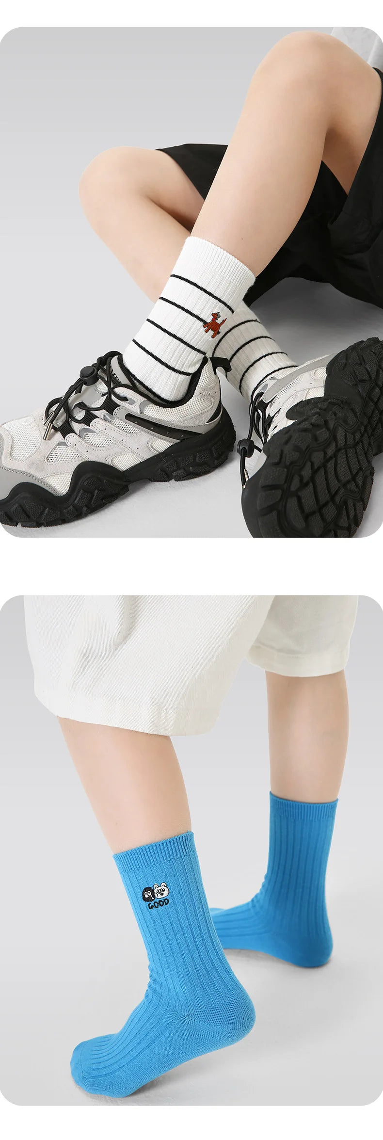 Newest Boys Girls Socks 2025 Spring Baby Cotton Socks Sport Sock  Double Needle 3-12T Children's  Socks
