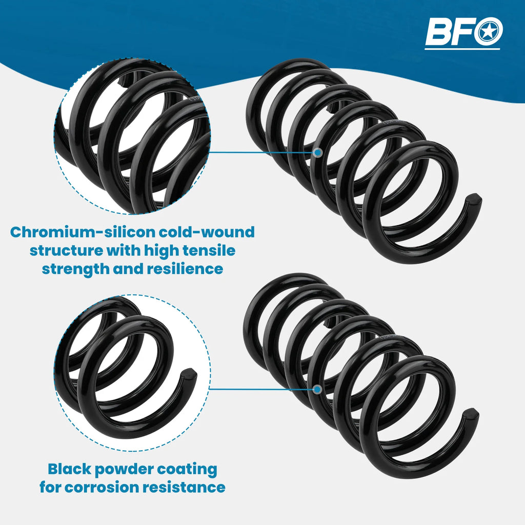 3" Front Lowering Coil Springs Drop For Chevrolet GMC C1500 Suburban 1992-1998