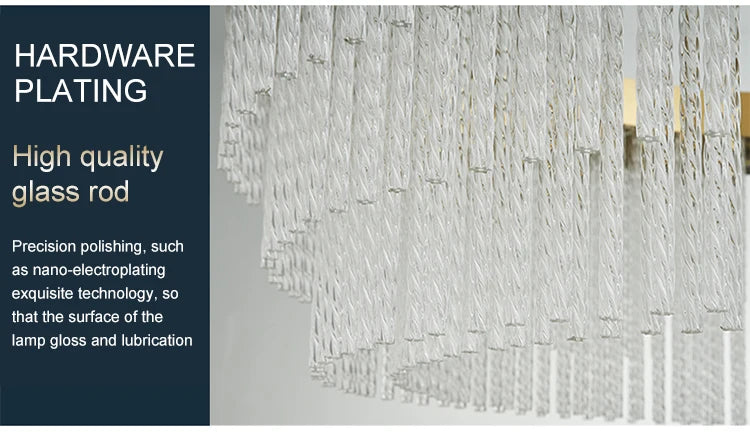 Post Modern Led Chandelier 2026 New Tassel Crystal Pendant Lamp American Luxurious Chandelier Home Decor Luster Lighting Fixture