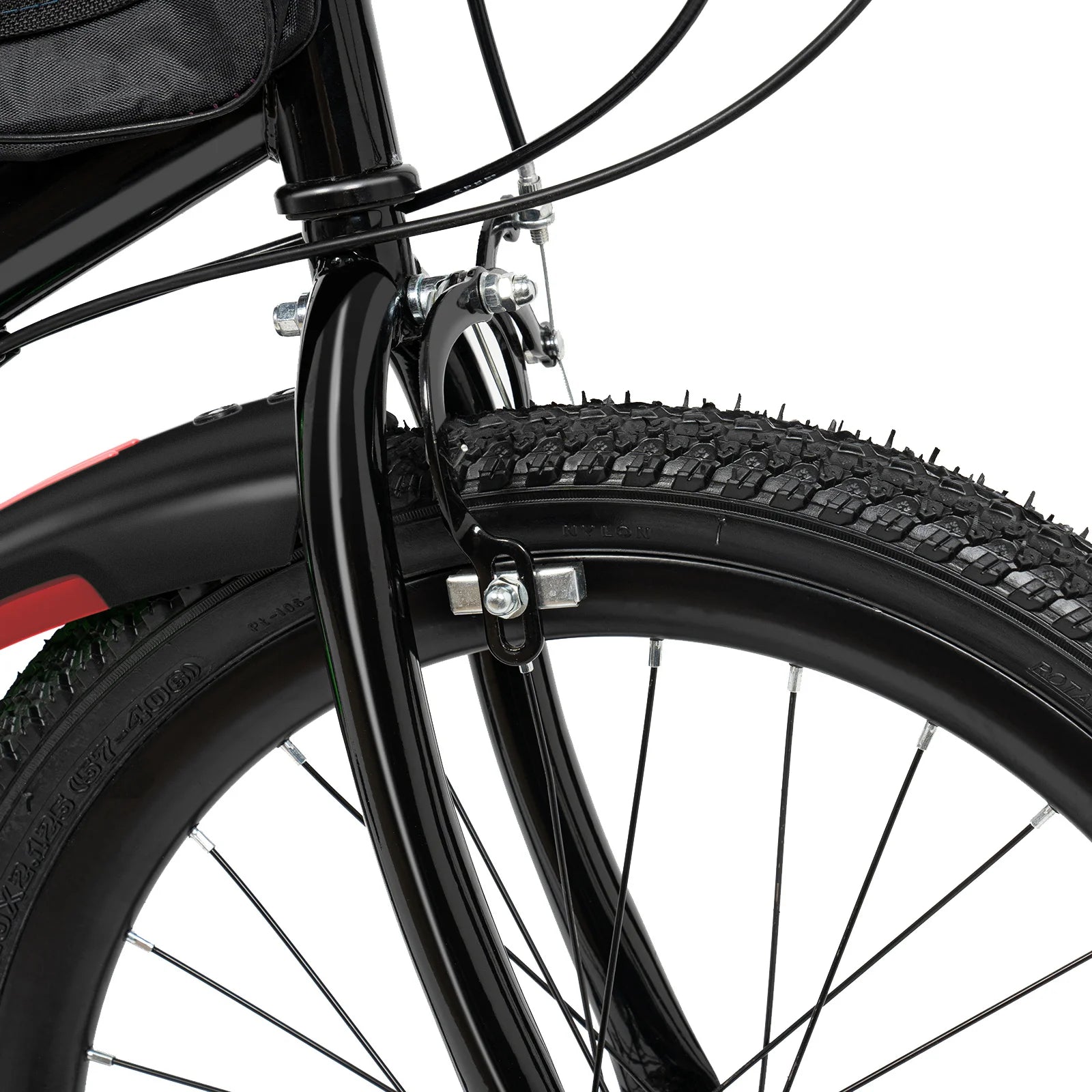 20" Mountain Bike 7 Speeds Kids Bicycle Dual-Disc Brakes Unisex Children's Bicycle Height Adjustable MTB Boys Girls Riding Bike