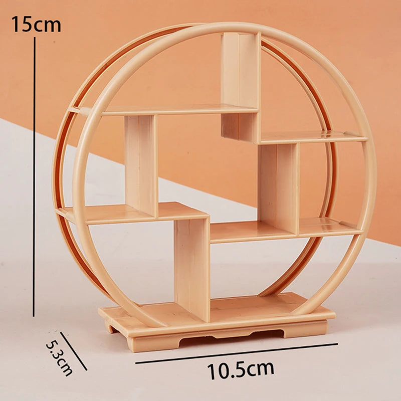Dollhouse Scene Setup DIY Tool; Bogu Empty Shelf Miniature Display Stand 1PC Storage Rack Model Toy Accessory
