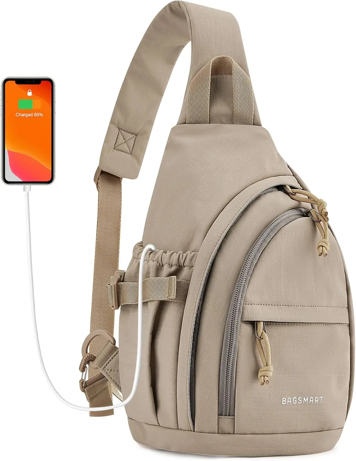 BAGSMART Chest Bag for Men Shoulder Bag Cool Style Casual Lightweight Mini Male Crossbody Bag Perfect for Travel and Daily Use