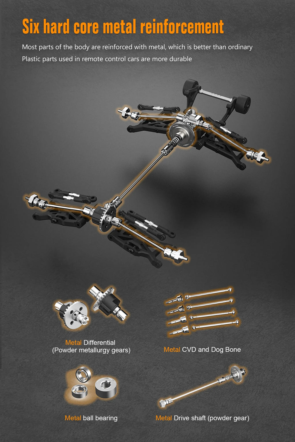 JIUSI MT14R 1/14 RC Racing Car 3S Battery 4WD 80km/h Brushless Motor 2.4G Remote Control 35C High Speed Off-road RC Truck