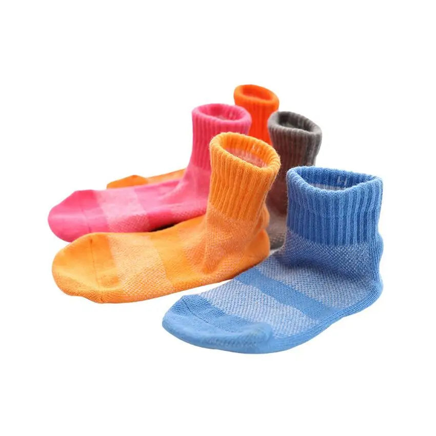 1 Pair Cartoon Children Teenagers Short Socks Boys Kids Men Sock Non-slip Sports Football Socks 1 To 10 Year