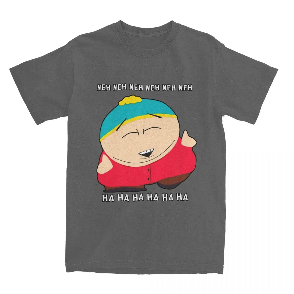 Oversized T Shirt Southparks Eric Cartman Neh Neh Ha Ha 100% Cotton T-Shirts Trending Tshirt for Man Summer Y2K Fun Clothes