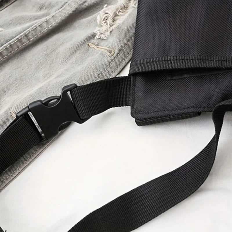 Hip-hop Tactical Street Fashion Features Gray Army Green Chest Bag Men Adjustable Pocket Sports vest bag