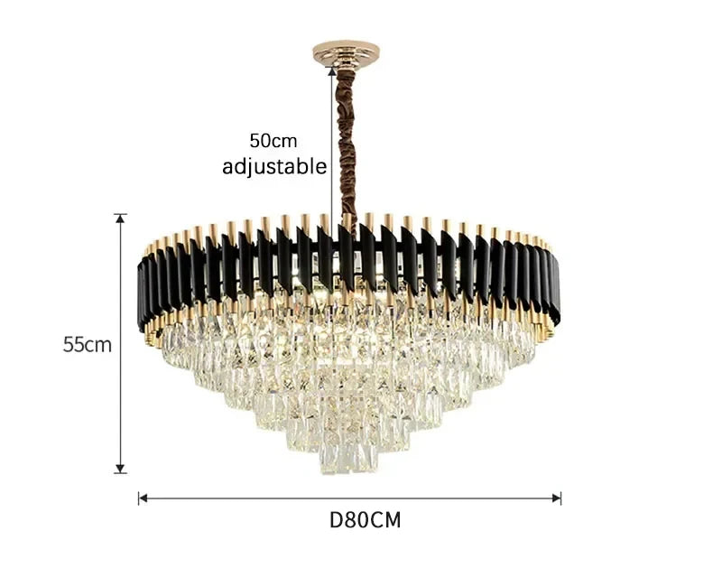 Luxury Modern Living Room Crystal Ceiling Chandelier Lighting Light Lustre Indoor Dining Bedroom Home Decor Hanging Pendant Lamp