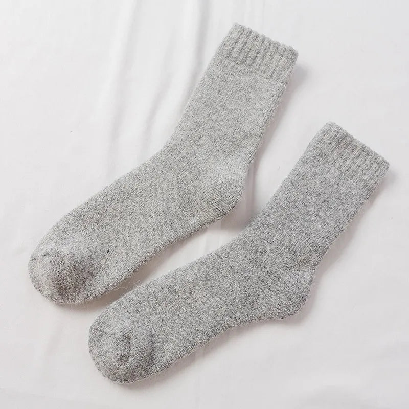 Men's Socks Winter Socks Calceta Hombre Skarpety Meskie Harajuku Super Plush Warm Funny Thickened Solid Socks Merino Wool Socks