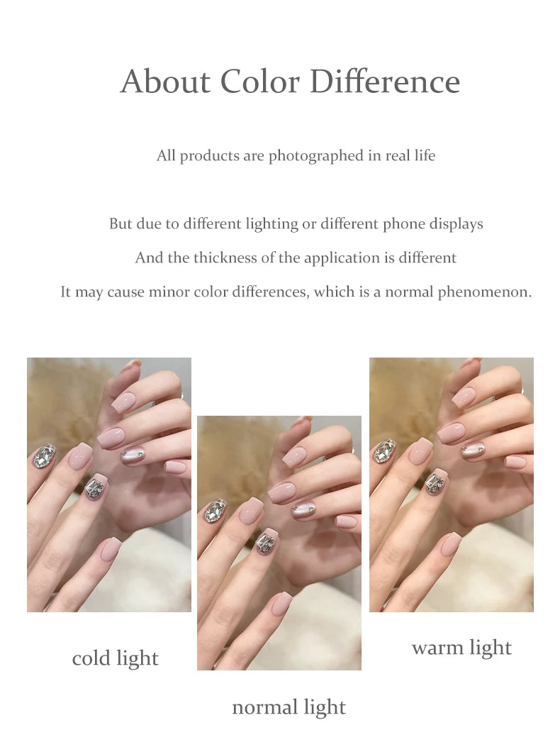 Jillradia 9-Colors New Popular Solid Gel Nail Gel Semi Permanent Nail Art Soaking UV LED Gel Christmas Manicure Gift Nail Salon