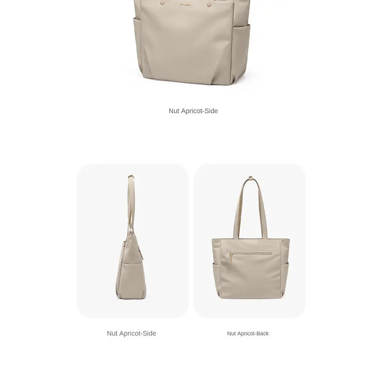 GOLF Women's Shoulder Bag Urban Commuter Large Capacity Computer Tote Bag Lightweight Travel Simple Design for College Students