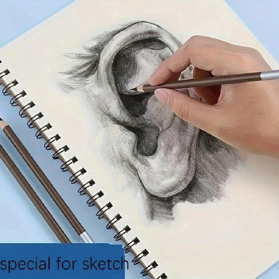 30 sheets of A4, A5, A6, 16K roll sketchbooks, spiral binding, environmentally friendly thick paper, acid-resistant.
