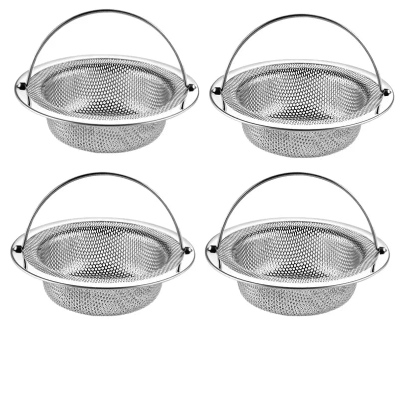 Kitchen Sink Filter Stainless Steel Garbage Food Residue Hair Catcher Sewer Mesh Strainers Bathroom Drain Hole Filter Trap