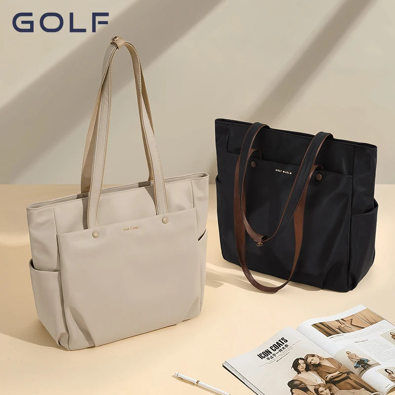 GOLF Women's Shoulder Bag Urban Commuter Large Capacity Computer Tote Bag Lightweight Travel Simple Design for College Students