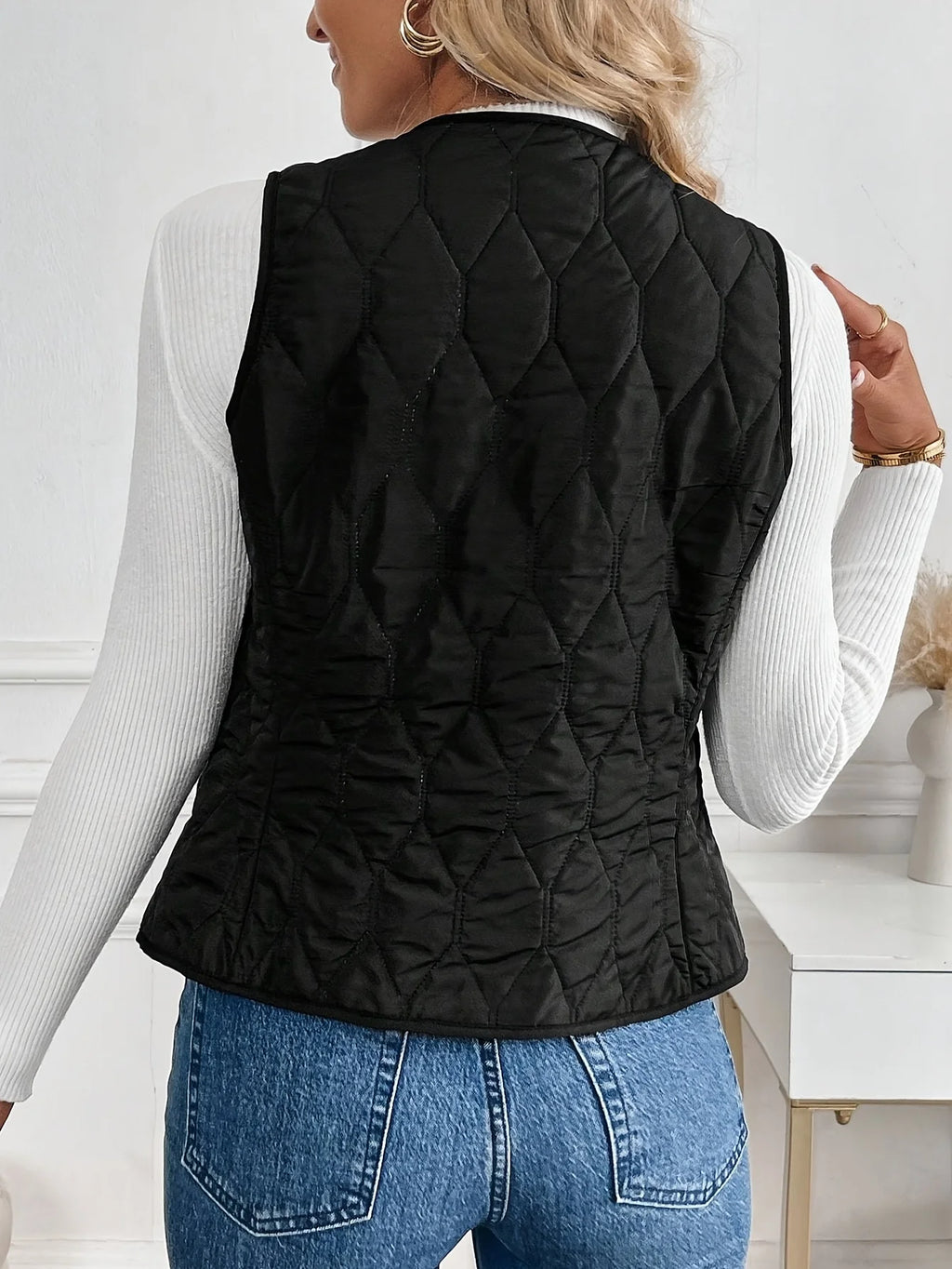 Women's Warm Lined Jacket, Winter Clothing Women's Vest